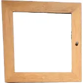 Benoa Fort Teak Bathroom Mirror Cabinet 80 cm (Naturel, 80x80cm)