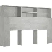 vidaXL Hoofdbordkast 160x19x103,5 cm betongrijs