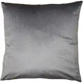 Clayre & Eef Kussenhoes 45x45 cm Grijs Polyester Sierkussenhoes Grijs Sierkussenhoes