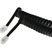 Gembird Telefoon spiraalkabel 4P4C/RJ10 zwart 2 meter