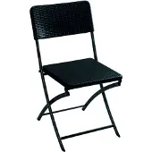 Perel folding chair rattan Campingstoel Zwart FP165R Belastbaarheid (gewicht) (max.) 300 kg