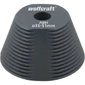 Wolfcraft Hulpstuk | Voor het vergroten van gaten met een gatenzaag | Ø35–51mm | 1 stuk - 5950000