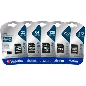 Verbatim Micro SDXC geheugenkaart | Pro U3 | UHS-3 | 256GB
