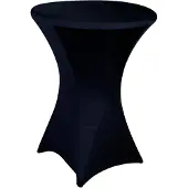 Perel Standing table cover Statafelovertrek Zwart FP201