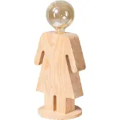 Eth Eve XL Wood Tafellamp Vrouw 36cm 1x E27 Hout