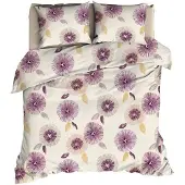Romanette Dekbedovertrek Boretti Lila Katoen-200 x 200 / 220 cm | 2-Persoons
