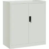 vidaXL Archiefkast 79x40x90 cm staal lichtgrijs