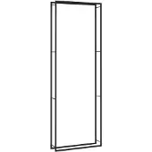 vidaXL Haardhoutrek 110x28x312 cm staal matzwart