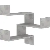 vidaXL Hoekwandschap 40x40x50 cm bewerkt hout betongrijs