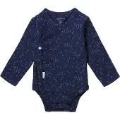 Noppies baby newborn romper Norsik van katoen Blauw Jongens Stretchkatoen V-hals - maat 50