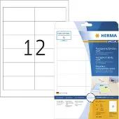 Herma 4586 transparante etiketten A4 mat 97 x 42,3 mm (120 etiketten)