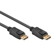 Goobay DisplayPort kabel - DP1.4 (8K 60Hz) - CCS aders / zwart - 1 meter
