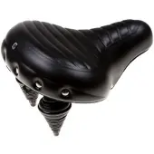 Selle Fietszadel Wave / Drifter Geribbeld Zwart