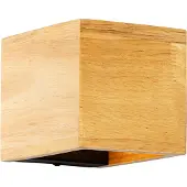 QAZQA Landelijke wandlamp eiken hout - Transfer