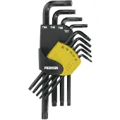 Proxxon Industrial Binnen-zesrond (TX) Haakse schroevendraaierset T 8, T 10, T 15, T 20, T 25, T 27, T 30, T 40, T 50 9-delig
