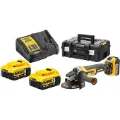 DeWalt DCG405P3 Accu haakse slijper 125mm 18V XR 5.0Ah (3x) in TSTAK