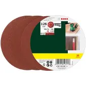 Bosch Schuurschijf 125 mm K80, K120, K240 (25x)