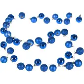 Casaria Kerstverlichting kerstballen LED Blauw 2m Ballen