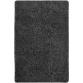 vidaXL Vloerkleed shaggy anti-slip 200x290 cm donkergrijs