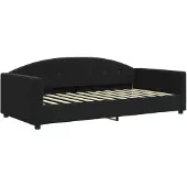 vidaXL Slaapbank 100x200 cm fluweel zwart