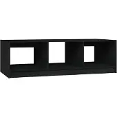 vidaXL Salontafel 110x50x34 cm massief grenenhout zwart