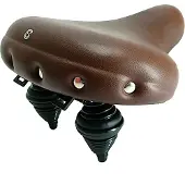 Selle Drifter Fietszadel – Bruin – Met Hangveren