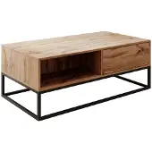 Meubella | salontafel eiken met opbergruimte lades