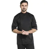 Chaud Devant Bacio Zwart Short Sleeve Koksbuis | Maat: XL
