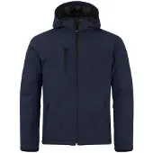 Clique Softshell jas gevoerd met capuchon M / Grijs
