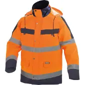 Dassy Atlantis Hogezichtbaarheidsparka Fluogeel/Marineblauw maat 3XL heren