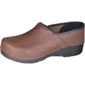 Danclog Klompschoen 2389 Nubuck Bruin PU flex Dicht-Schoenmaat 40
