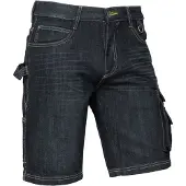 Brams Workwear Ruben Korte Broek Denim A82 | Maat: 34