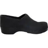Danclog Klompschoen 2388 Nubuck Zwart PU flex Dicht-Schoenmaat 47
