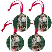 Yoursurprise Aluminium kersthanger bedrukken - Kerstbal - 4 stuks