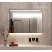 Schaere - Badkamerspiegel - LED Verlichting - Spiegel Verwarming - Sensor - Dimfunctie - 100x70 cm