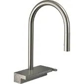Hansgrohe aquno select m81 eengreeps keukenkraan 170, uittrekbare vuistdouche, 3jet, sbox, rvs look
