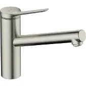 Hansgrohe zesis m33 eengreeps keukenmengkraan 150, 1jet, rvs look