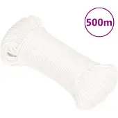vidaXL Boottouw 4 mm 500 m polypropyleen volwit