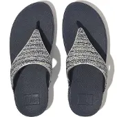 Original Brands Lulu shimmerweave toe-post sandals