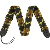 Fender Black Yellow and Brown Mono Strap