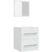 vidaXL Badkamerkast met spiegel 41x38,5x48 cm wit