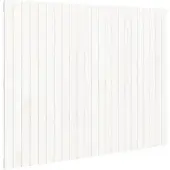 vidaXL Wandhoofdbord 146,5x3x110 cm massief grenenhout wit