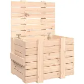 vidaXL Opbergbox 58x40,5x42 cm massief grenenhout