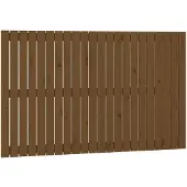 vidaXL Wandhoofdbord 140x3x90 cm massief grenenhout honingbruin
