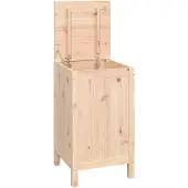 vidaXL Wasmand 44x44x76 cm massief grenenhout