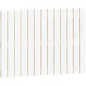 vidaXL Wandhoofdbord 82,5x3x60 cm massief grenenhout wit