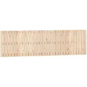 vidaXL Wandhoofdbord 204x3x60 cm massief grenenhout