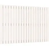 vidaXL Wandhoofdbord 127,5x3x90 cm massief grenenhout wit