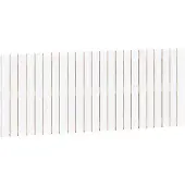 vidaXL Wandhoofdbord 147x3x60 cm massief grenenhout wit