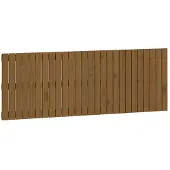 vidaXL Wandhoofdbord 166x3x60 cm massief grenenhout honingbruin